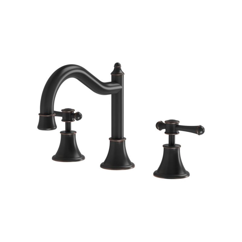 Nostalgia 184 Basin Set w/- Shepherds Crook Spout, Lever Handles 5 Star ...